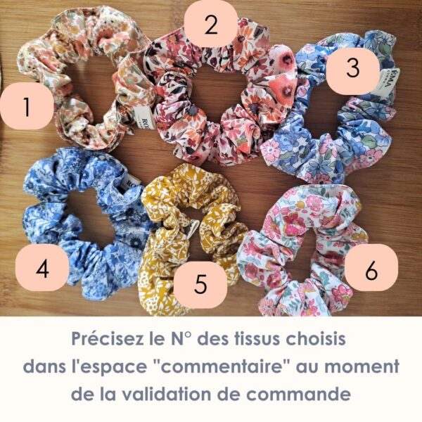 offre Noël Promo Chouchou en tissu fleuri – L’accessoire à cheveux ou bracelet pour mères et filles