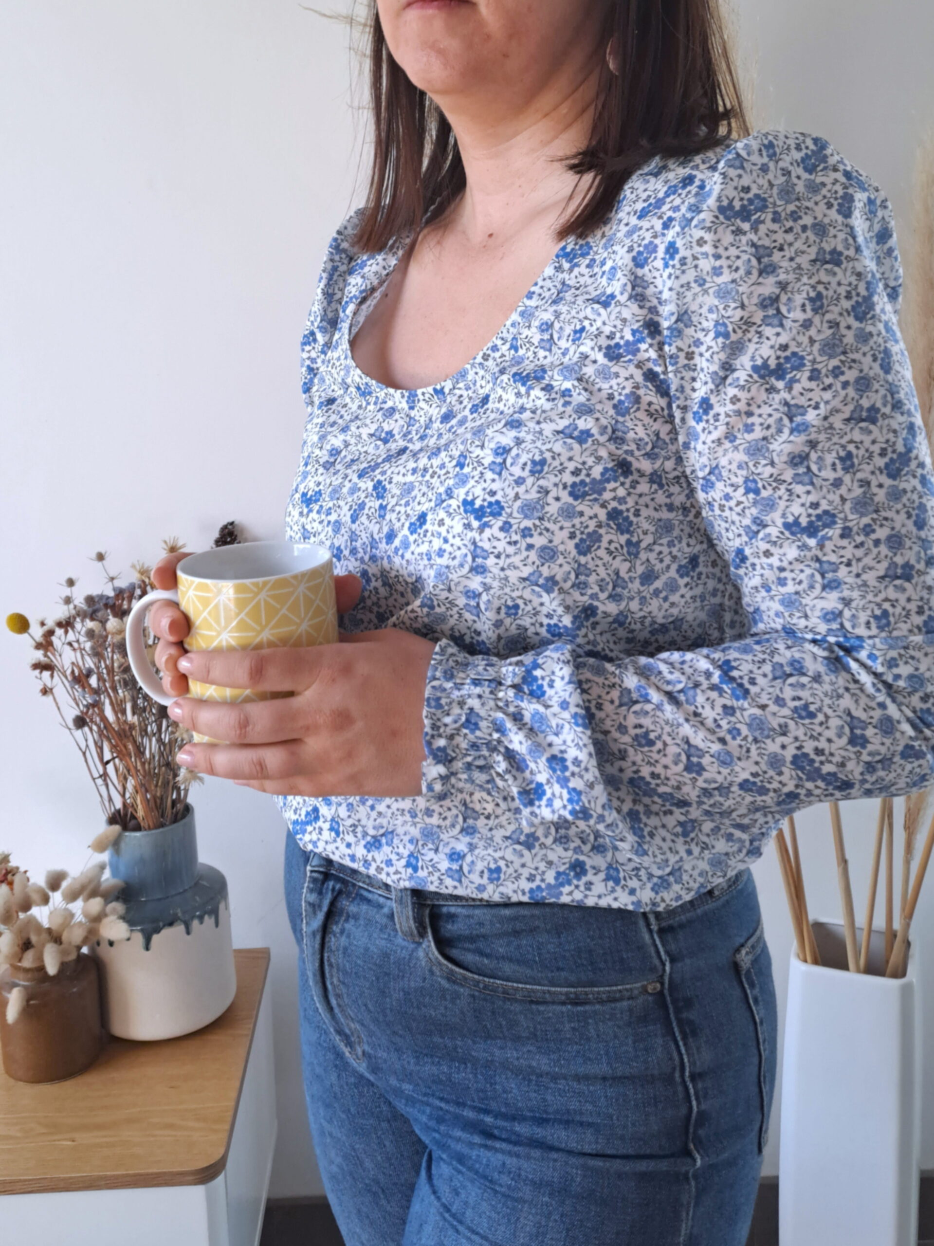 Collection Bord de mer - blouse Femme fleuri liberty