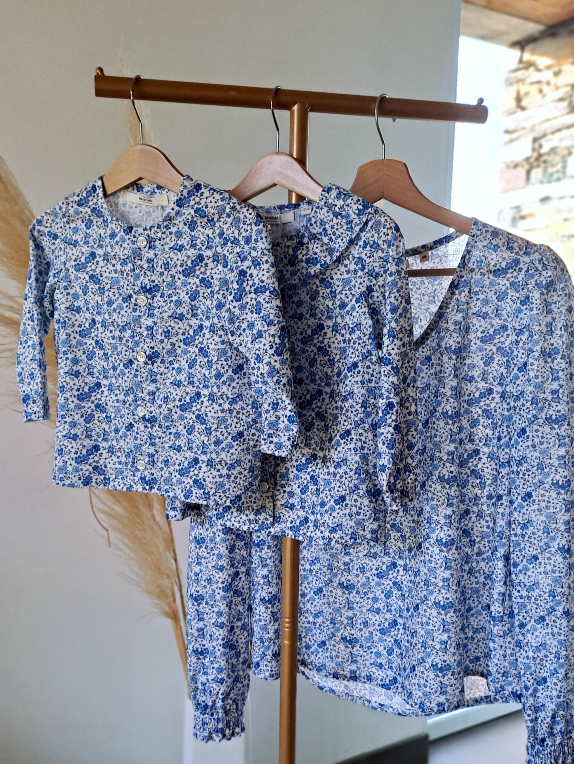 Collection Bord de mer - Chemise Fille Femme Garçon matchy matchy liberty
