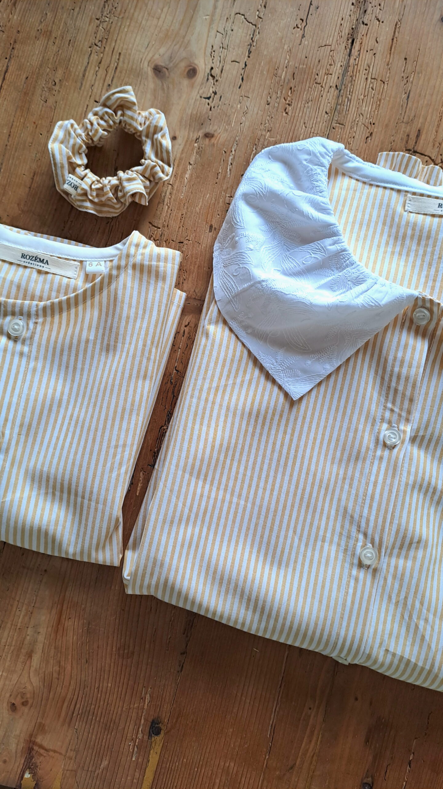 Collection Bord de mer - Chemise Femme Garçon matchy matchy rayé